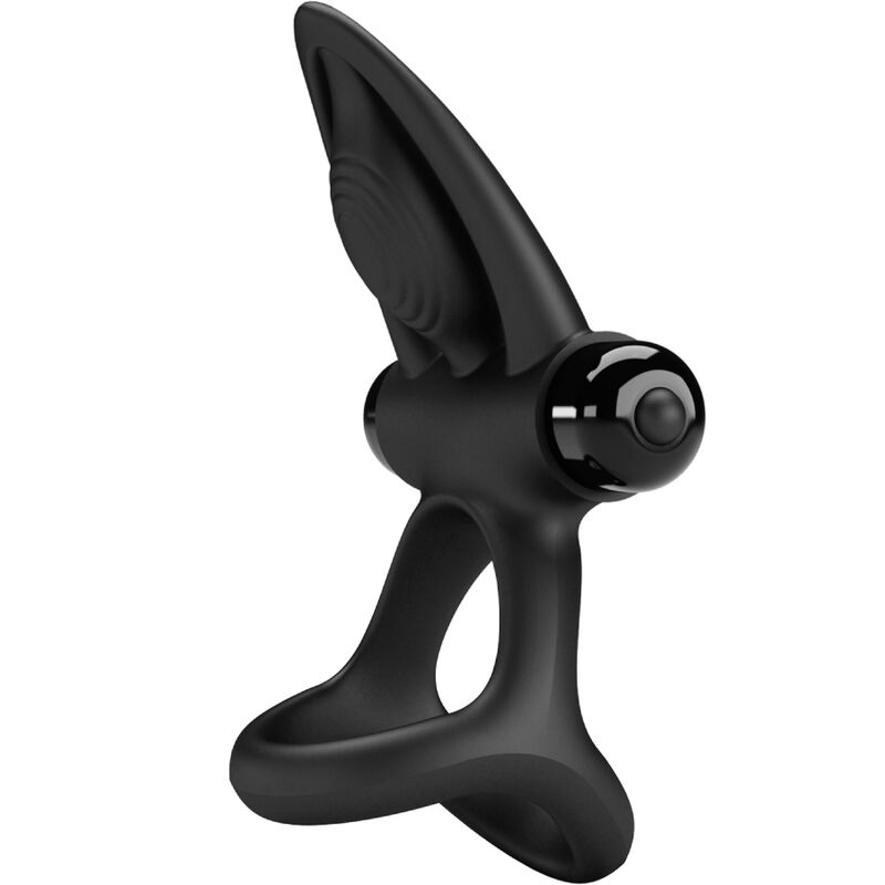 PRETTY LOVE - ANNEAU VIBRANT 10 VIBRATIONS SILICONE NOIR – Image 4