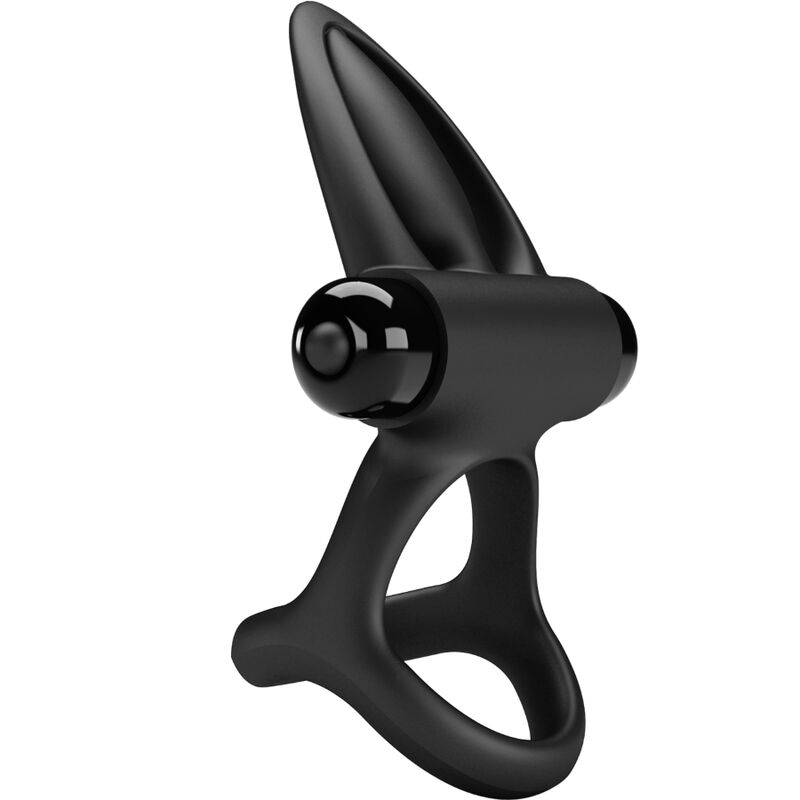 PRETTY LOVE - ANNEAU VIBRANT 10 VIBRATIONS SILICONE NOIR – Image 2