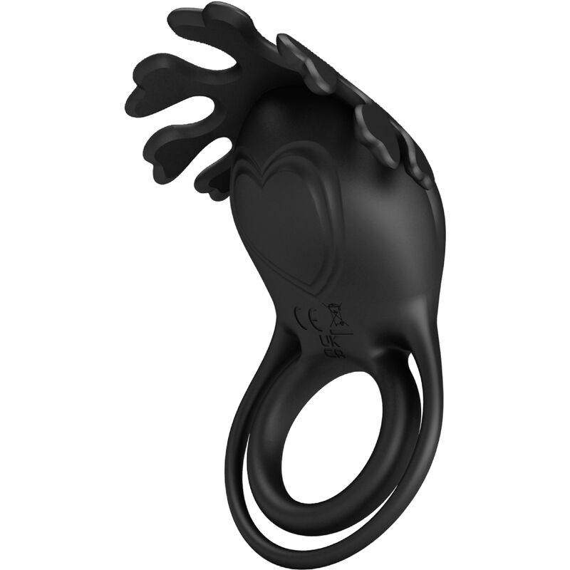 PRETTY LOVE - ANNEAU VIBRATEUR RUBEN 7 VIBRATIONS SILICONE NOIR – Image 4