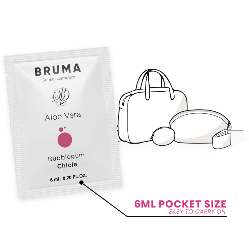 BRUMA - ALOE VERA GLEITGEL BUBBLEGUM GESCHMACK 6 ML – Bild 5