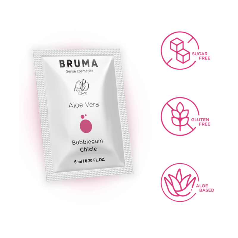 BRUMA - ALOE VERA GLEITGEL BUBBLEGUM GESCHMACK 6 ML – Bild 3