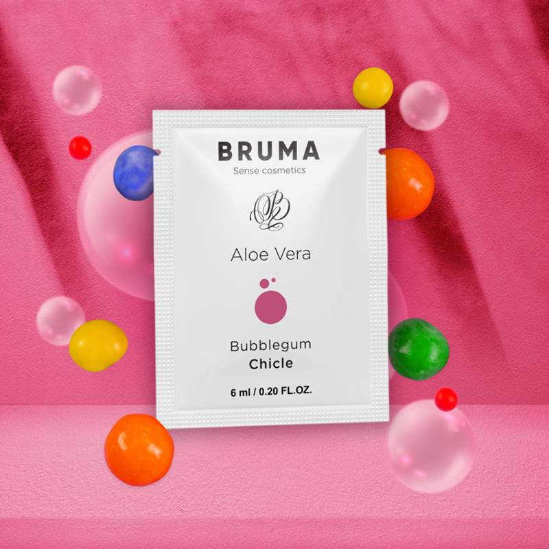 BRUMA - ALOE VERA GLEITGEL BUBBLEGUM GESCHMACK 6 ML – Bild 2