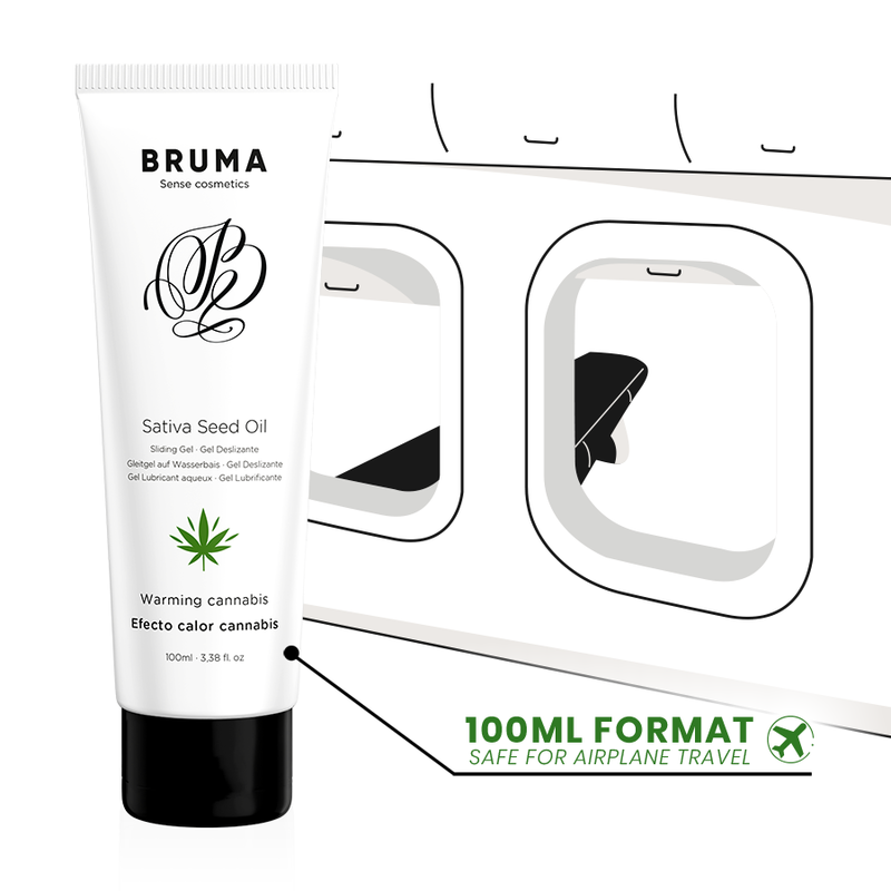 BRUMA - SATIVA-SAMENÖL-GLEITGEL MIT WÄRMENDEM CANNABISGESCHMACK 100 ml – Bild 5
