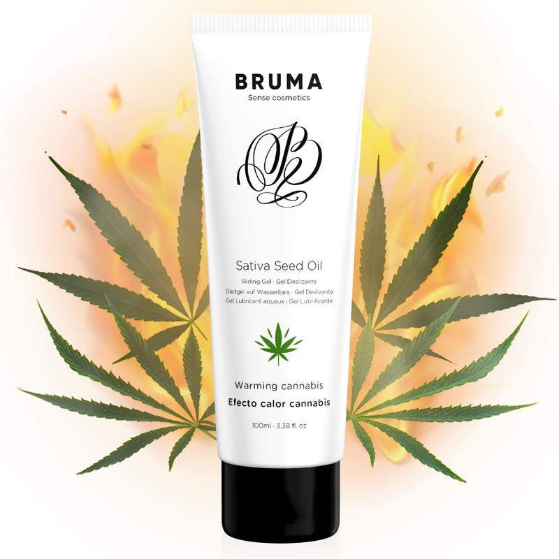 BRUMA - SATIVA-SAMENÖL-GLEITGEL MIT WÄRMENDEM CANNABISGESCHMACK 100 ml – Bild 3