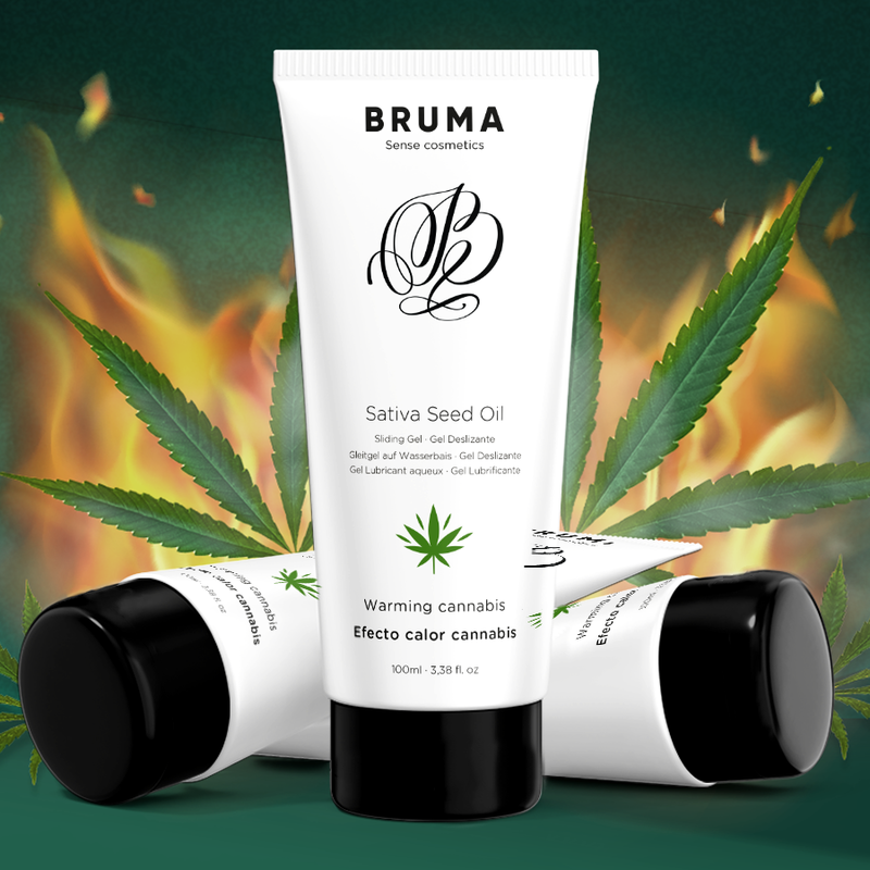BRUMA - SATIVA-SAMENÖL-GLEITGEL MIT WÄRMENDEM CANNABISGESCHMACK 100 ml – Bild 6