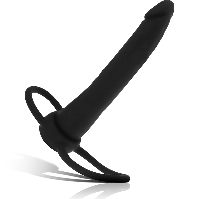 MYTHOLOGY - GODE ANAL COBI ONYX AVEC ANNEAU DE BITE ET TESTICULE 13 CM EN SILICONE – Image 3