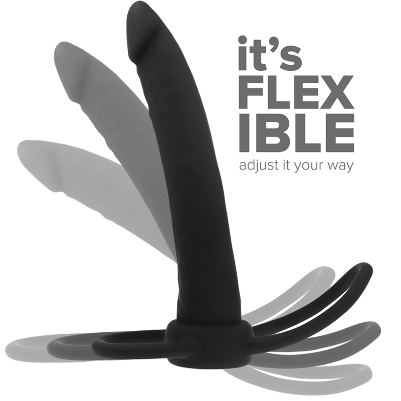 MYTHOLOGY - GODE ANAL COBI ONYX AVEC ANNEAU DE BITE ET TESTICULE 13 CM EN SILICONE – Image 6