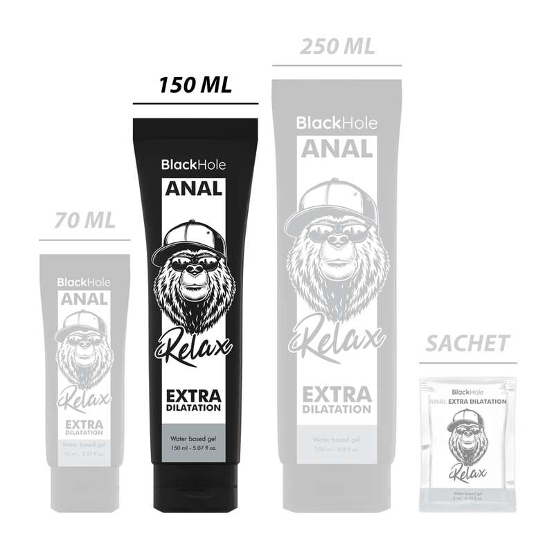 BLACK HOLE - GEL BASE DILATAÇÃO ANAL 150 ML - Image 7