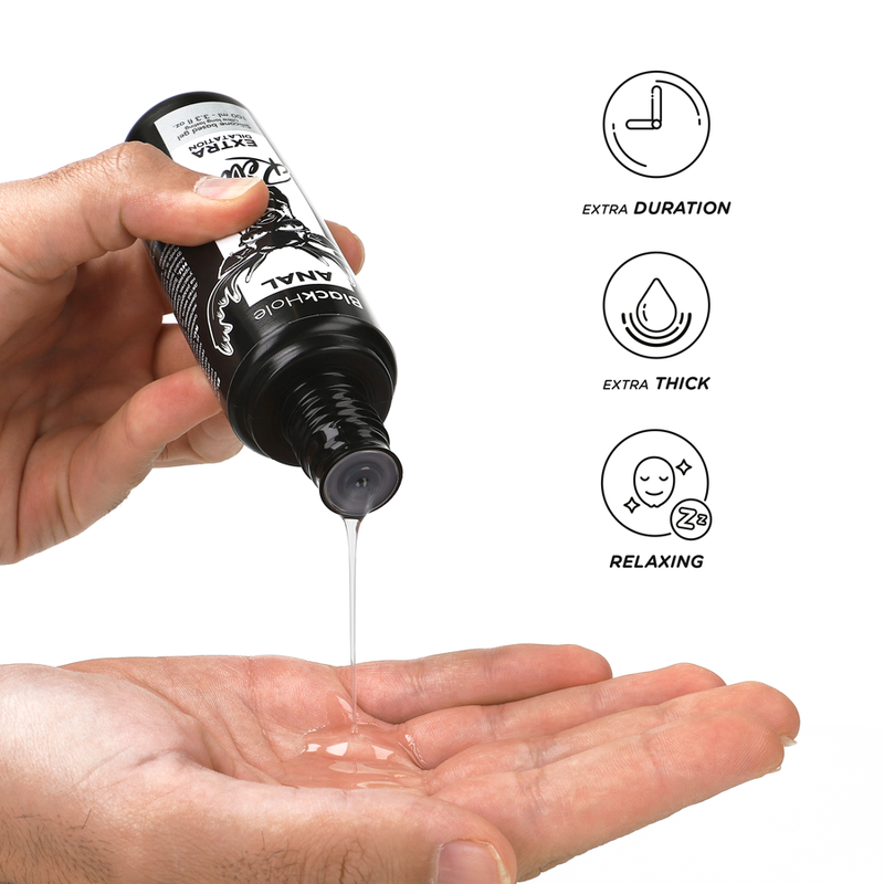 BLACK HOLE - GEL DILATAZIONE ANALE A BASE DI SILICONE 100 ML - immagine 2