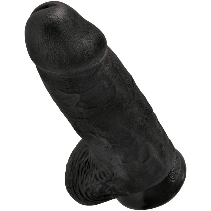 KING COCK - PENE REALÍSTICO CHUBBY 23 CM NEGRO - Imagen 5