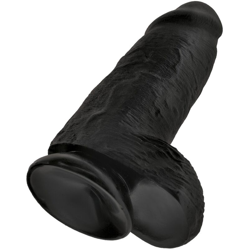 KING COCK - PENE REALÍSTICO CHUBBY 23 CM NEGRO - Imagen 6