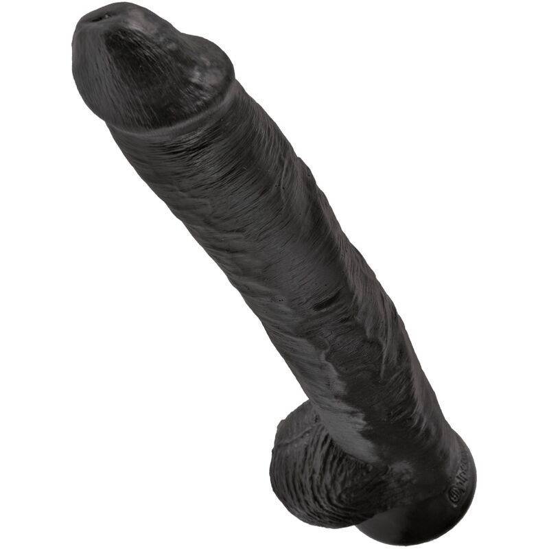 KING COCK - PÉNIS RÉALISTE AVEC BOULES 30.5 CM NOIR – Image 4
