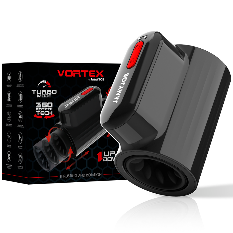 JAMYJOB - MASTURBATORE IN MODALIT TURBO CON SPINTA A VORTEX E ROTAZIONE A 360 - immagine 2