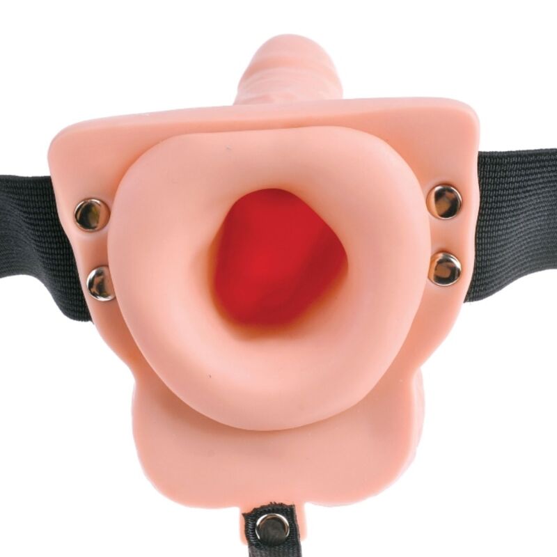 FETISH FANTASY SERIES - HARNAIS RÉGLABLE TÉLÉCOMMANDE PÉNIS RÉALISTE AVEC TESTICULES RECHARGEABLES ET VIBRATEUR 15 CM – Image 8