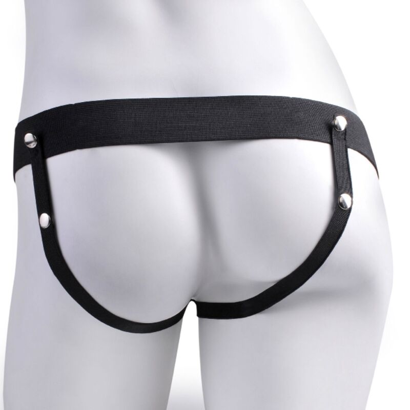 FETISH FANTASY SERIES - HARNAIS RÉGLABLE PÉNIS RÉALISTE AVEC BALLES RECHARGEABLES ET VIBRATEUR 17,8 CM – Image 6
