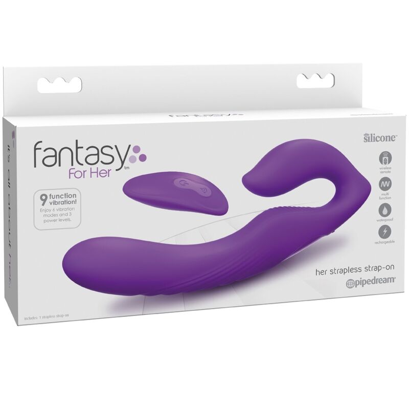 FANTASY FOR HER - VIBRATEUR DOUBLE PÉNÉTRATION TÉLÉCOMMANDE 9 NIVEAUX VIOLETS – Image 3