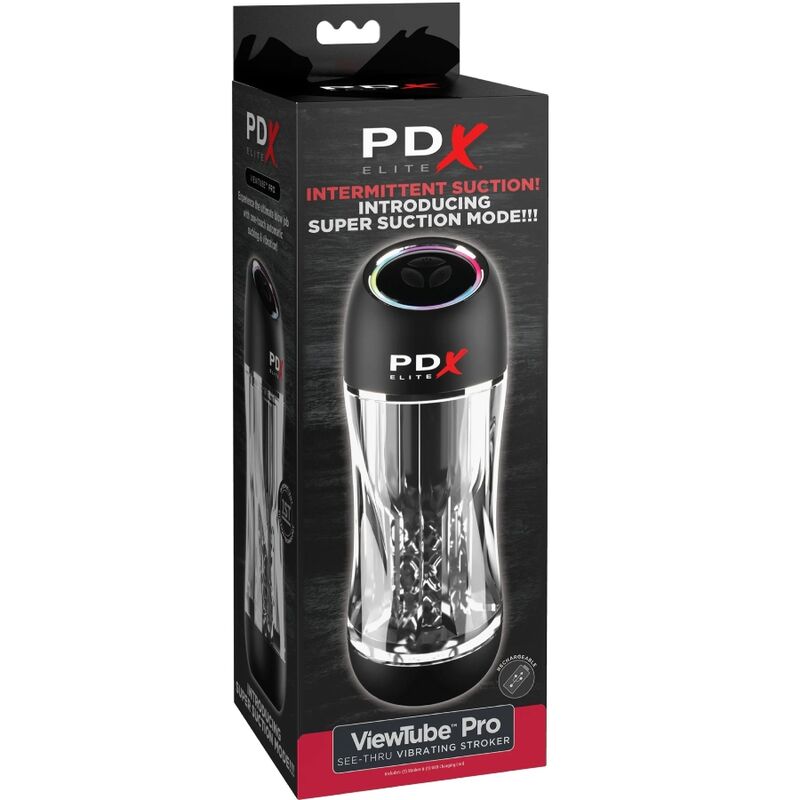PDX ELITE - VIBRADOR STROKER VIEWTUBE PRO TRANSPARENTE - Image 2