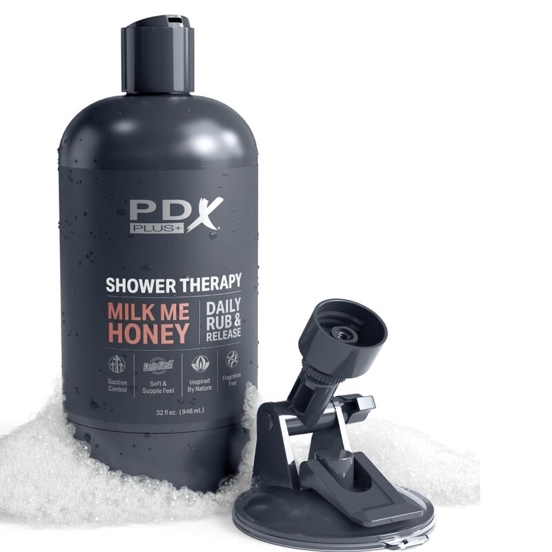 PDX PLUS - STROKER MASTURBADOR DISCRETO DESIGN DE GARRAFA MILK ME HONEY CANDY SHAMPOO - Image 4