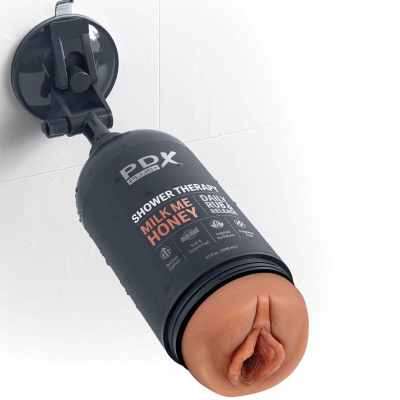 PDX PLUS - STROKER MASTURBADOR DISCRETO DESIGN DE GARRAFA MILK ME HONEY CANDY SHAMPOO - Image 5