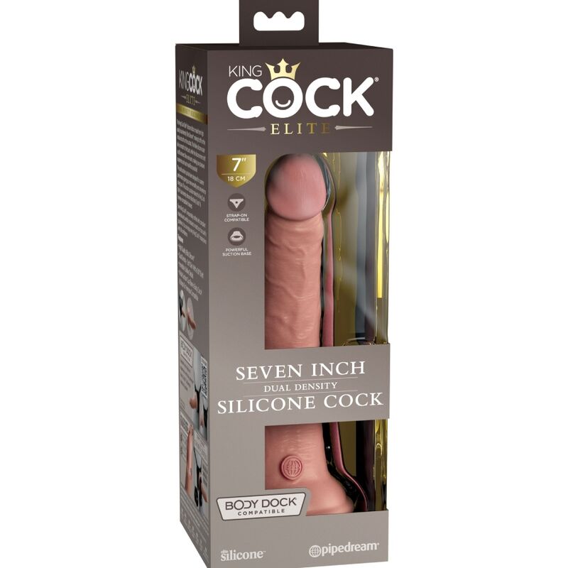 KING COCK - ELITE REALISTIC SILICONE DILDO 17.8 CM - Image 3
