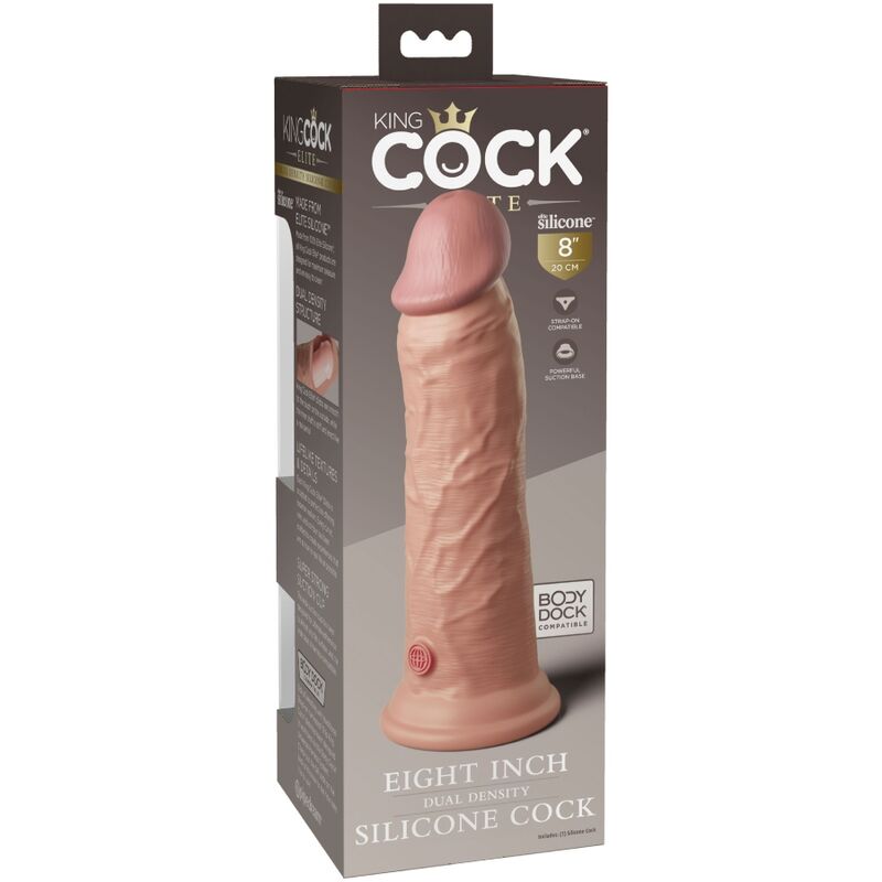KING COCK - ELITE DILDO REALISTICO IN SILICONE 20.3 CM - immagine 5