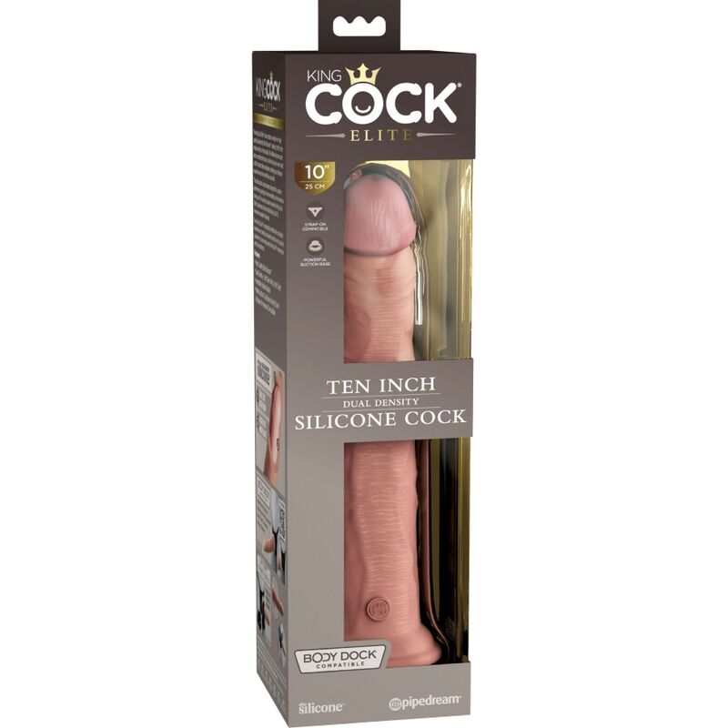 KING COCK - ELITE REALISTISCHER SILIKONDILDO 25.4 CM – Bild 4
