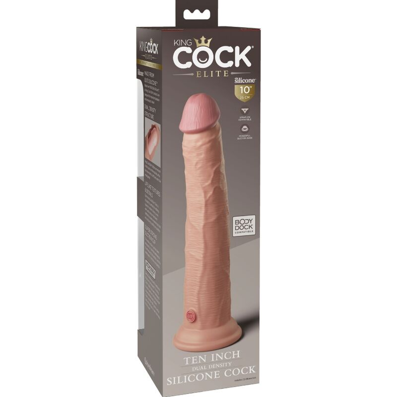 KING COCK - ELITE REALISTISCHER SILIKONDILDO 25.4 CM – Bild 3