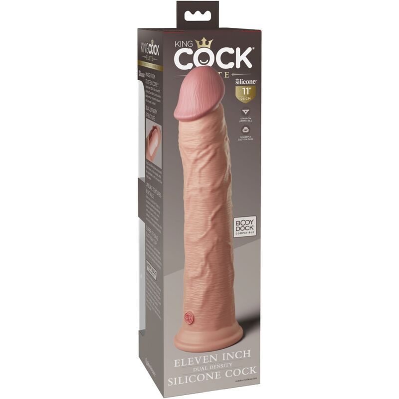 KING COCK - ÉLITE DILDO REALÍSTICO SILICONA 28 CM - Imagen 2