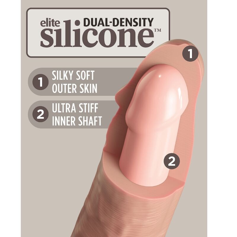 KING COCK - ELITE VIBRATEUR GODE RÉALISTE & TÉLÉCOMMANDE EN SILICONE 23 CM – Image 8