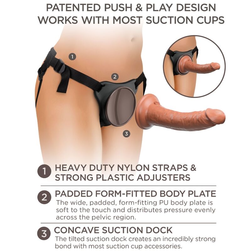 KING COCK - ÉLITE ARNÉS AJUSTABLE CONFORTABLE CON DILDO 17.8 CM - Imagen 11
