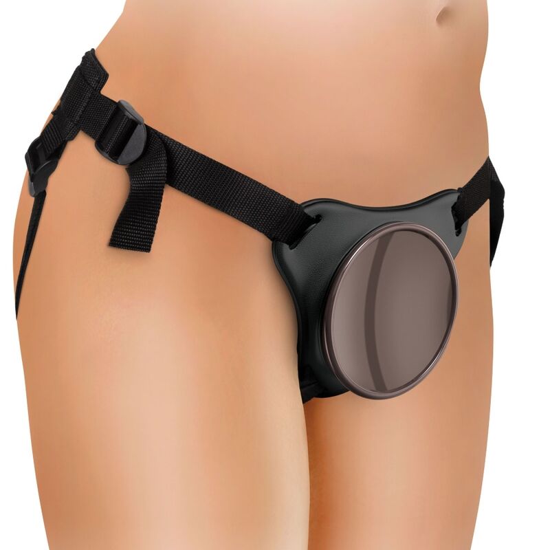 KING COCK - ELITE KIT IMBRACATURA REGOLABILE DELUXE ANELLO CON TESTICOLI E DILDO 20.3 CM - immagine 11