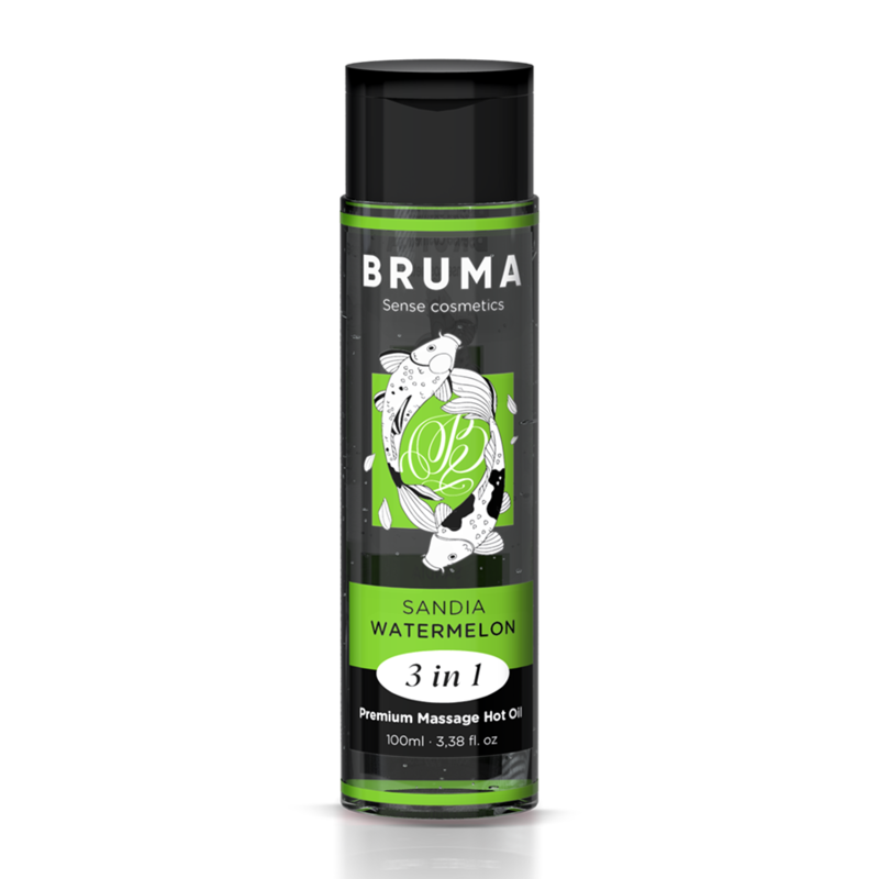 BRUMA - HUILE DE MASSAGE PREMIUM EFFET CHALEUR SAVEUR DE PASTÈQUE 3 EN 1 - 100 ML – Image 4
