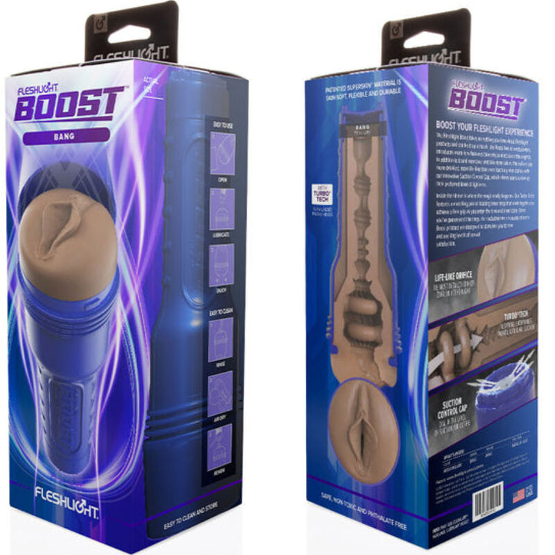 FLESHLIGHT BOOST - MASTURBADOR VAGINA BANG MD FLESH RP - Imagen 3