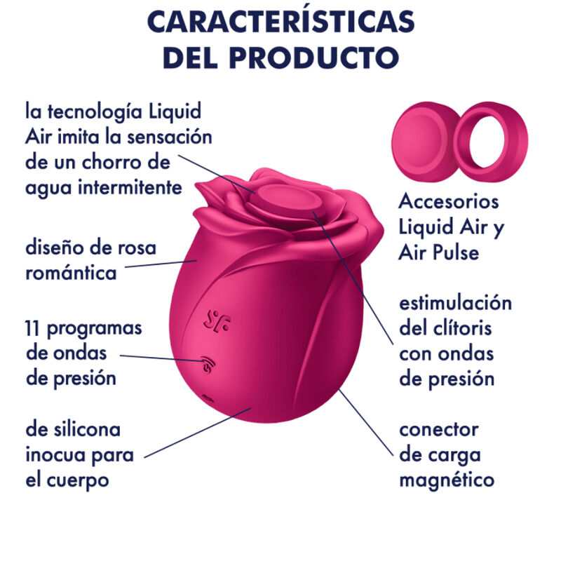 SATISFYER - AIR PULSE VIBRATORE PRO 2 CLASSIC BLOSSOM - immagine 6