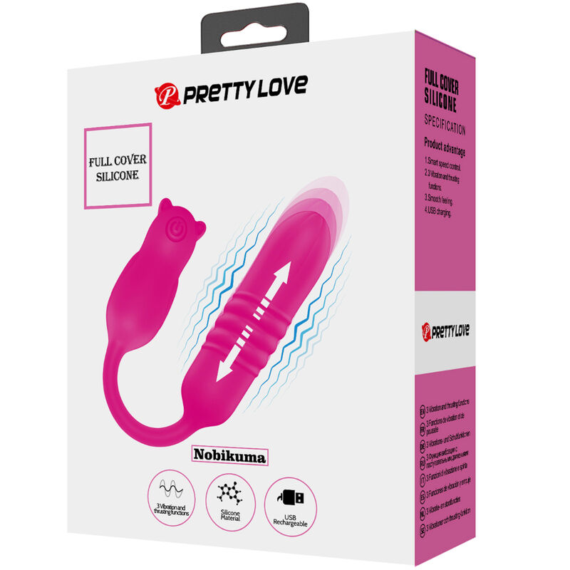PRETTY LOVE - NOBIKUMA ROSA SILIKON-VIBRIERBULLET – Bild 2