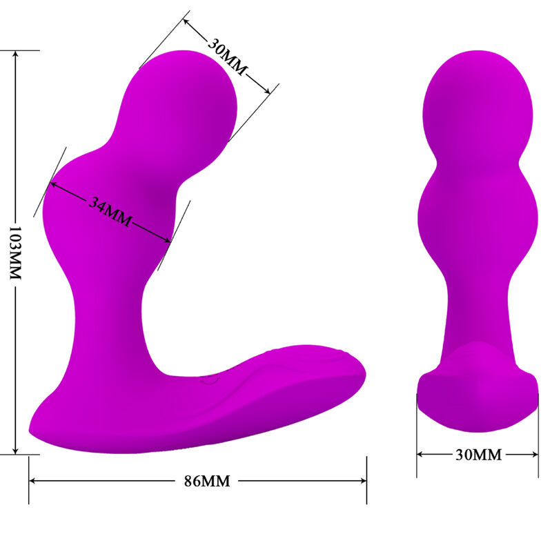 PRETTY LOVE - TERRANCE MASAJEADOR VIBRADOR ANAL CON CONTROL REMOTO - Imagen 5