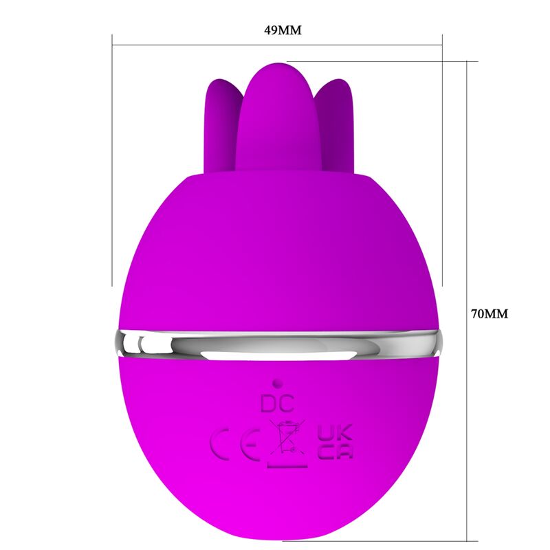 PRETTY LOVE - VIBRATEUR ROND EN SILICONE GEMINI BALL VIOLET – Image 9