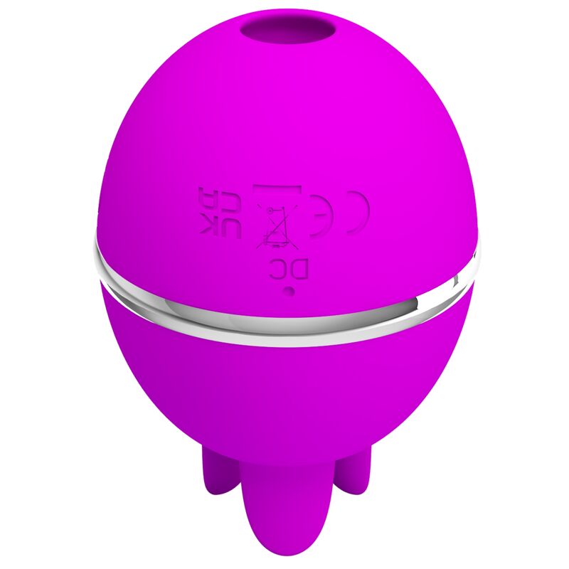 PRETTY LOVE - VIBRATEUR ROND EN SILICONE GEMINI BALL VIOLET – Image 3