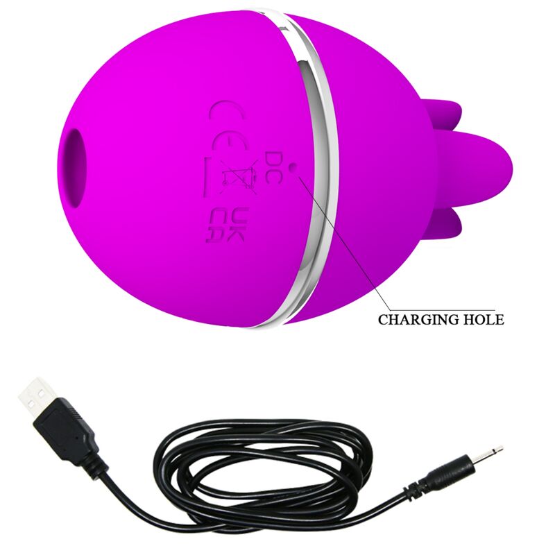 PRETTY LOVE - VIBRATEUR ROND EN SILICONE GEMINI BALL VIOLET – Image 4