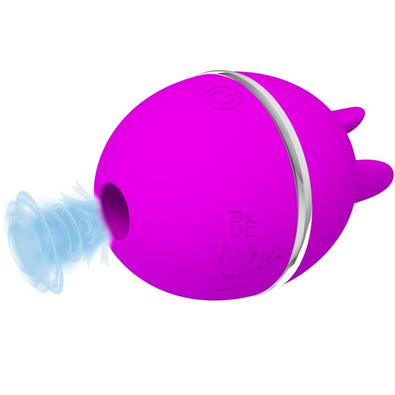 PRETTY LOVE - VIBRATEUR ROND EN SILICONE GEMINI BALL VIOLET – Image 2