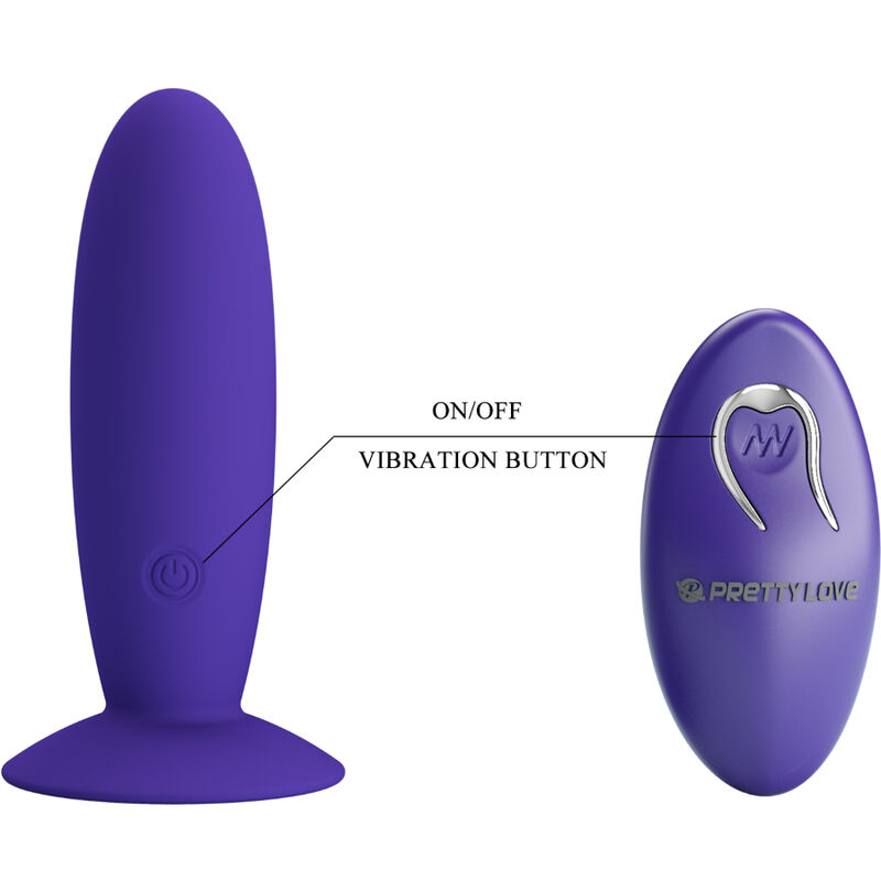 PRETTY LOVE - YOUTH PLUG ANAL VIBRADOR CONTROL REMOTO VIOLETA - Imagen 3