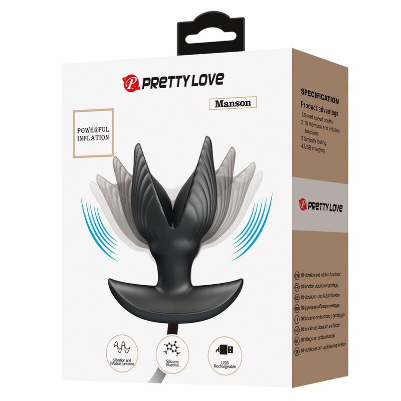PRETTY LOVE - PLUG ANAL INFLABLE & RECARGABLE - Imagen 5