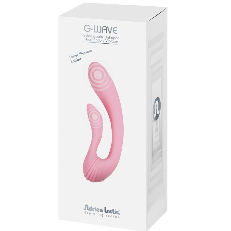 ADRIEN LASTIC - G-WAVE DUAL RABBIT VIBRATOR ROSA – Bild 7