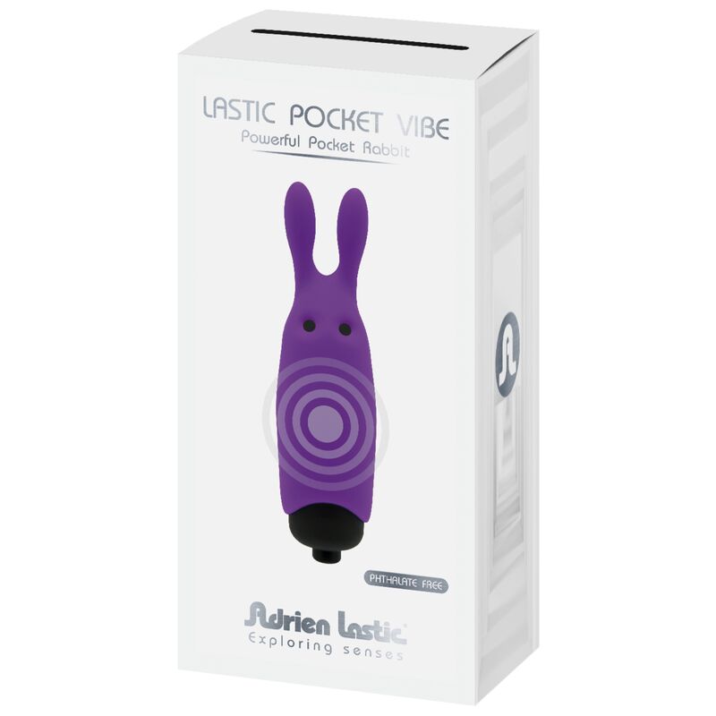 ADRIEN LASTIC - LASTIC POCKET VIBRADOR DE BOLSILLO CONEJO VIOLETA - Imagen 6