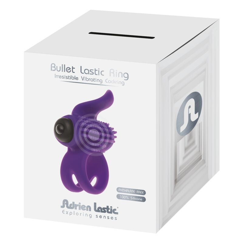 ADRIEN LASTIC - BULLET LASTIC RING ANILLO VIBRADOR VIOLETA - Imagen 3