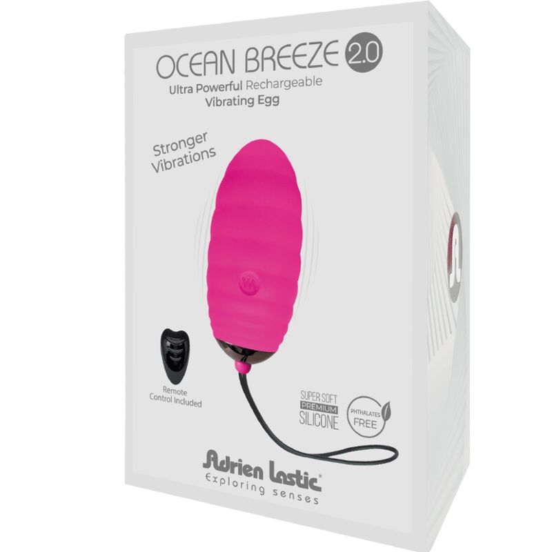 ADRIEN LASTIC - OCEAN BREEZE 2.0 WIEDERAUFLADBARES VIBRATIONSEI MIT FERNBEDIENUNG ROSA – Bild 3