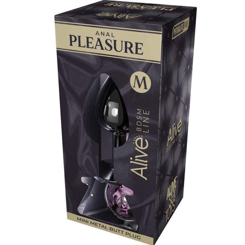ALIVE - ANAL PLEASURE MINI PLUG METALL ROSA GRÖSSE M – Bild 2