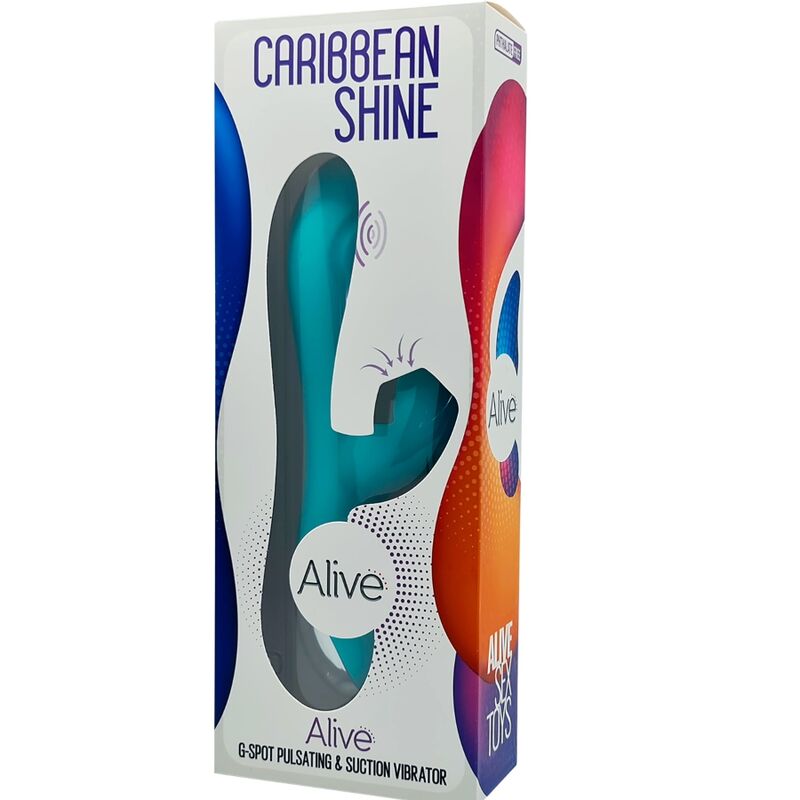 ALIVE - VIBRATEUR ET ASPIRATION CARIBBEAN SHINE BLEU – Image 5