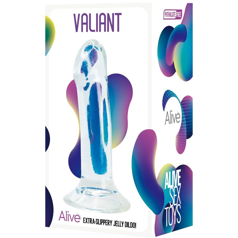 ALIVE - VALIANT PENE REALISTICO TRASPARENTE 16 CM - immagine 2