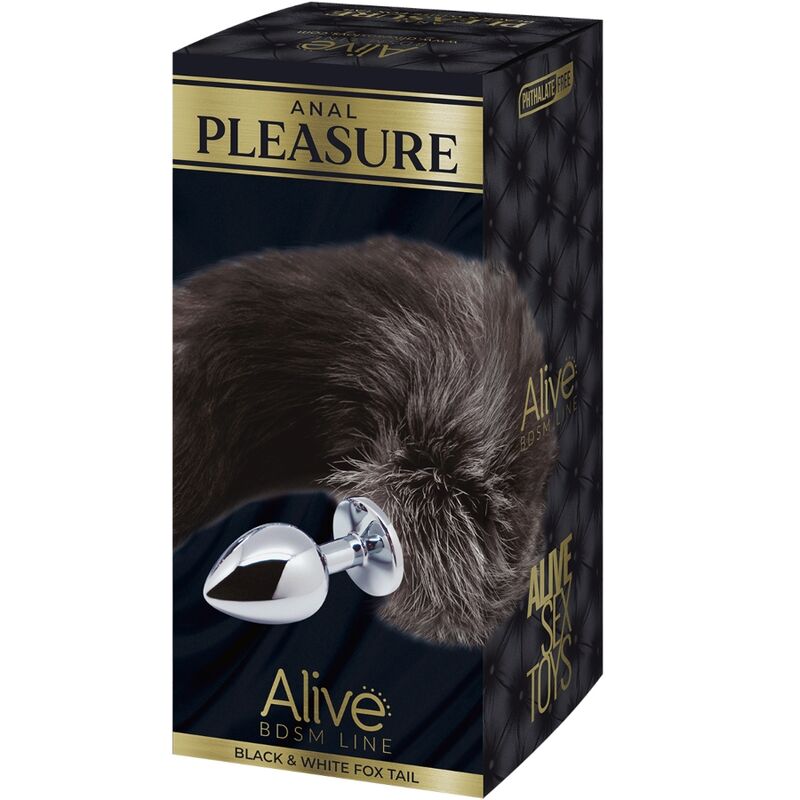 ALIVE - PLUG PIACERE ANALE IN METALLO FOX TAIL TAGLIA M - immagine 5